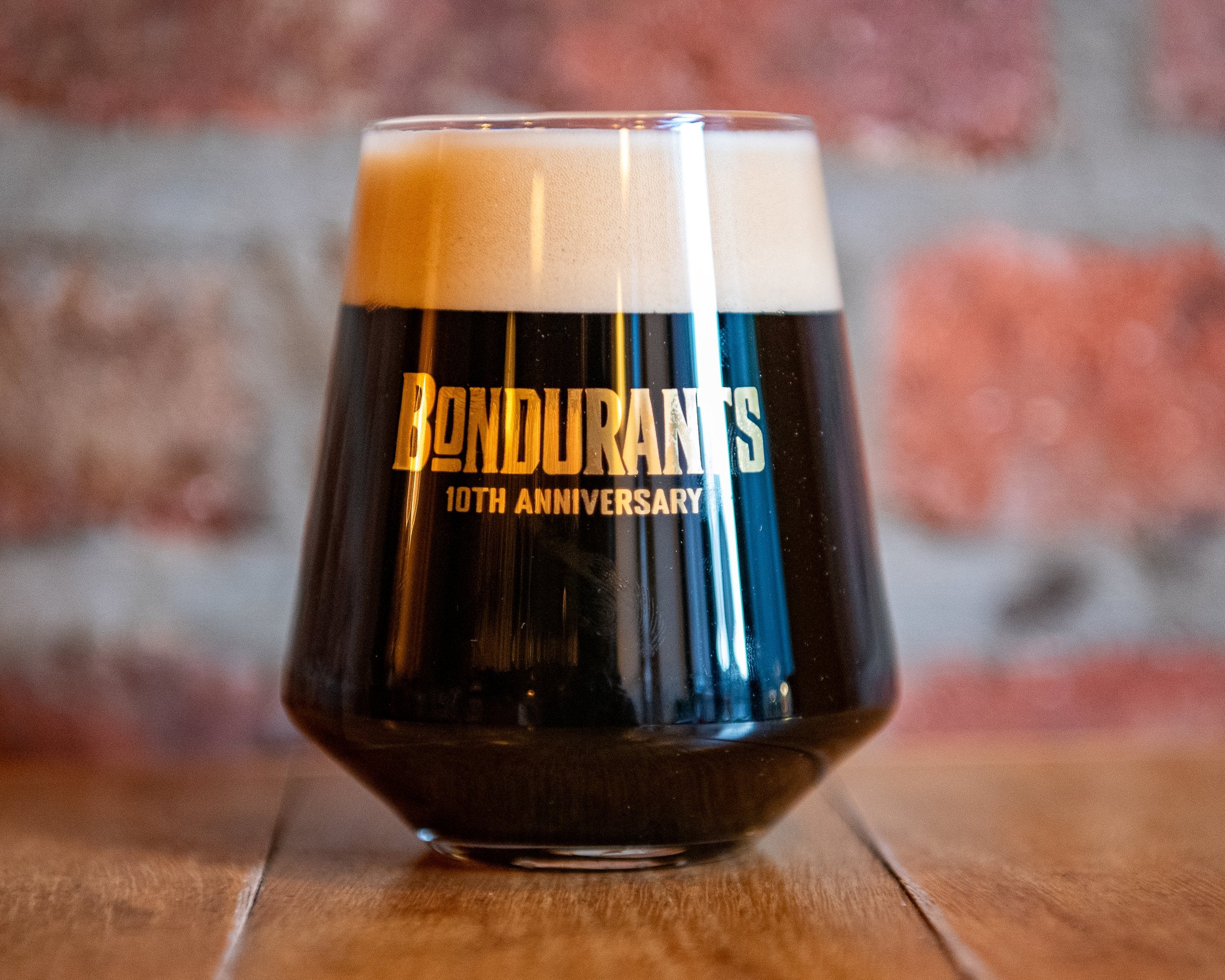 10th Anniversary Glass